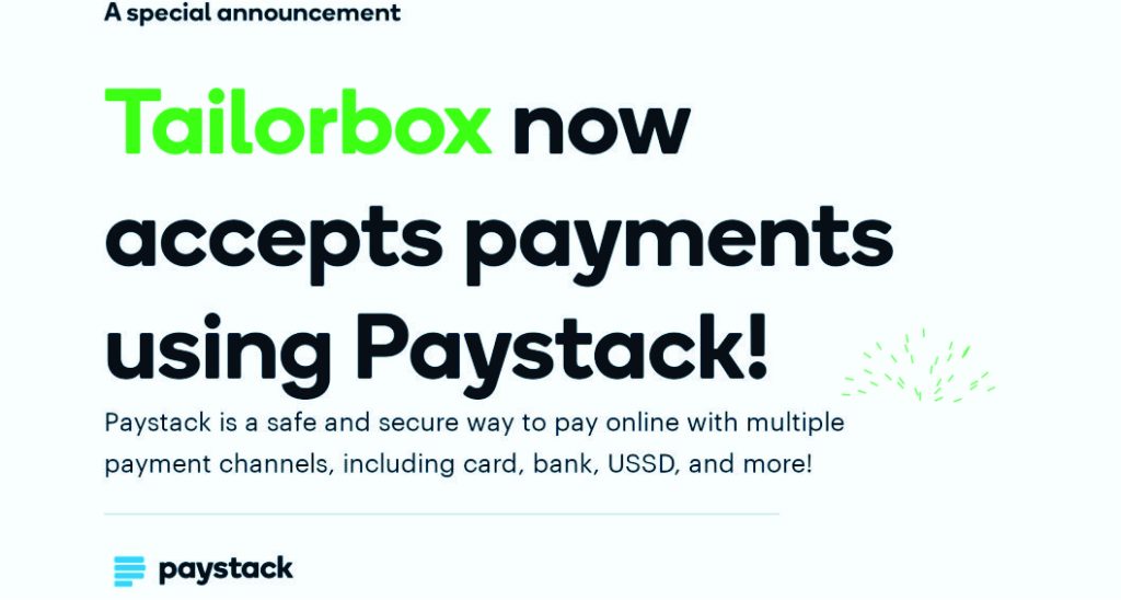 TAILORBOX PAYSTACK